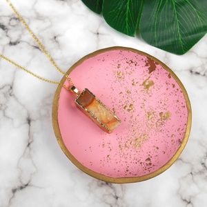 Natalya Orange Pendant Necklace